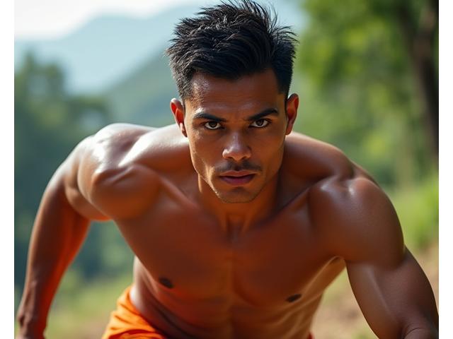 Filipino athlete Juan Ramirez showing improved physique