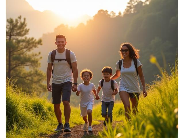 The Santos family before and after their plant-based nutrition journey