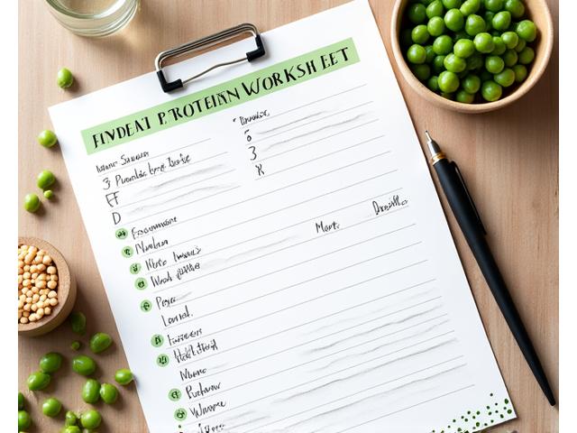 Protein Planning Worksheet for families