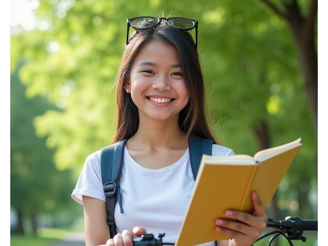 Young Filipina girl, vibrant and active, representing healthy hormonal development.